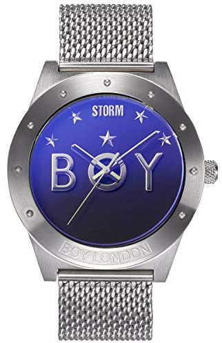 STORM Boy Star, London Armbanduhr, Limitierte Auflage 2000 Stück Weltweit, Herrenuhr, Edelstahlgehäuse, hochwertiges Mineralglas, 5 bar Wasserdicht (Lazer Blue)
