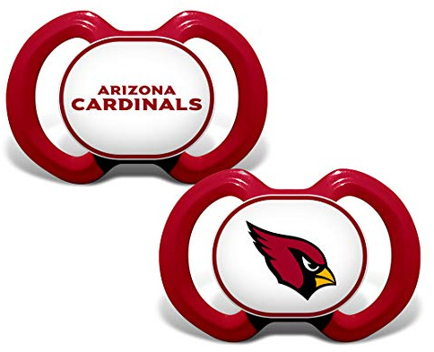 Baby Fanatic NFL Arizona Cardinals Schnuller, Einheitsgröße, Team-Farbe, 2er-Pack