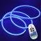 XUNATA 18M Blau 220V Dimmbares LED Neon Streifen IP65 Wasserdicht Diffusion Flexibles LED Lichtschlauch mit 23 Tasten IR Fernbedienung und 220V 750W Transformator Netzteil