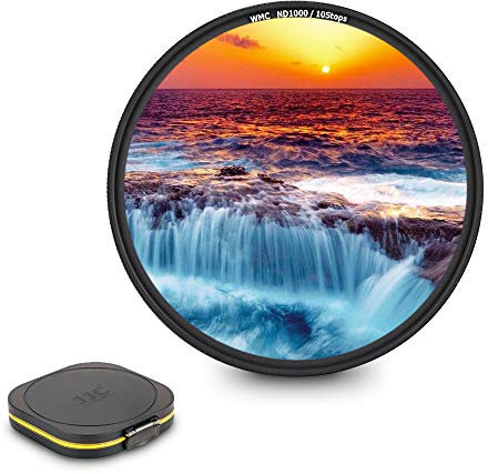 JJC 82mm ND1000 10-Stop Neutral Density ND Filter for Canon EF 24-70mm f/2.8L II EF 16-35mm f/2.8L III RF 15-35mm F2.8L Lens and Other Nikon Sony FUJIFILM Lenses with 82mm Filter Thread