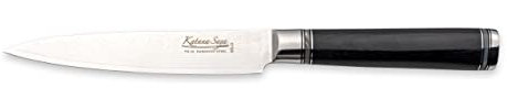 Katana Saya 12cm Utility Knife, 67-Layer VG-10 Damascus Stainless Steel, Pakkawood Handle