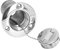 38mm (1-1/2in) Boat Deck Fuel Filler, Stainless Steel Marine Gas Caps with Keyless Cap, Water Injection Port for Boats Trucks Caravans Trailers(Fuel)