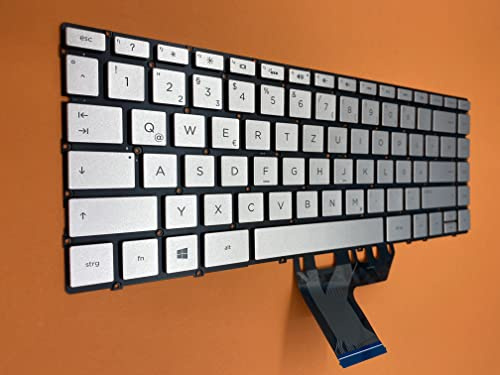 T-ProTek DEUTSCHE-Tastatur Keyboard Beleuchtung kompatibel für HP Spectre x360 13-w034ng (Z5F03EA)