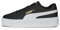 PUMA Women's Smash Platform V3 Sneaker, Black White Gold, 4.5 UK
