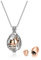 PiercingJak Collier Urne Funéraire Cendres Pendentif Bouteille Flacon Recipient Ouvrir Acier Inoxydable Papillon Contenant Souvenir Amour Bijoux Femme Cadeau avec Chaîne-Rose Or