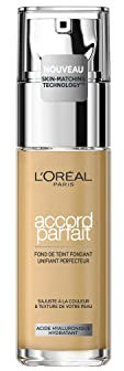 L'Oréal Paris - Flüssige Foundation – Feuchtigkeit 24 Stunden – Formel mit Hyaluronsäure – alle Hauttypen – Perfect Match – Teint: Macadamia (2.5.D) – 30 ml