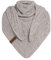 KNIT FACTORY - Dreiecksschal Sally - Damen Strickschal mit Wolle - Grob gestrickten Schal - Hochwertige Qualität - XXL Schal - 220x85 cm - Grau/Beige