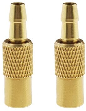 OTOTEC 2Pcs Tyre Inflator Valve Connector Replacement Auto Air Pump Chuck Clip Car Clamp Tire Repair Tools Car Accessories Brass