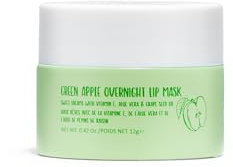 W7 Sweet Dreams Grüner Apfel-Lippenschlafmaske - Vitamin E, Aloe Vera und Traubenkernöl - für hydratisierte, volle & unwiderstehliche Lippen