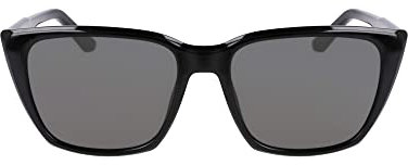 Dragon Women's Sunglasses LUNA - Shiny Black Smoke with Lumalens Smoke Lens