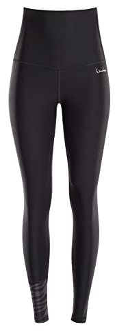 WINSHAPE Damen Leggings Functional Comfort Tights Hwl116c “high Waist” mit Dezenter Zebra-Applikation