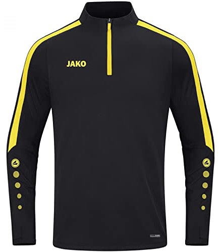 JAKO Herren Ziptop Power, Schwarz/Citro, L