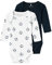 NAME IT Baby - Jungen Nbmbody 2p Ls Football Noos, Bright White, 86