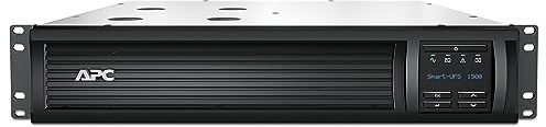 APC 1500VA Smart UPS with SmartConnect and Network Card, SMT1500RM2UCNC, Rackmount 2U, Sinewave UPS Battery Backup, 120V, Line Interactive Uninterruptible Power Supply