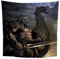 Wikinger Runen Wandbehang Tapisserie 100X150 Wikinger Schiff Wandbehang Wanddekoration Modern Groß Mikrofaser Stoff Kinderzimmer Wohnzimmer Schlafzimmer Für Erwachsene Mädchen Jungen,G7