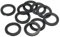 PATIKIL M32 Rondelle Plate Caoutchouc, 40 Paquet 32 mm ID 45 mm OD 4mm Épais Étanchéité Espaceur Joint Anneau pour Robinet Tuyau Eau Tuyau Fixation Boulon, Noir