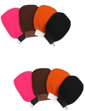 Amosfun 8stücke Peeling-handschuhe Für Bad Und Sauna Exfolierende Waschhandschuhe Zufälligen Farben Hauterneuerung Sanftes Körperpeeling Für Trockene Hautpflege