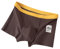 Head Unterhosen Herren-Unterwäsche-Boxershorts, weiche, Bequeme Baumwoll-Unterwäsche Retroshorts (Brown, L)