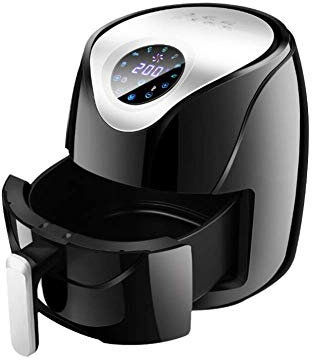 Friteuse à air XL améliorée, four à friteuse sans huile, 8 préréglages de cuisson, cuiseur à air chaud électrique avec fonction de conservation de la chaleur, panier amovible, passe au lave-vaisselle