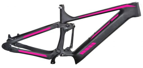 Generico Set mit 8 Aufklebern Decal Fahrradrahmen MTB Universal Frame Schutz Code 2189 (046 Neonrosa)