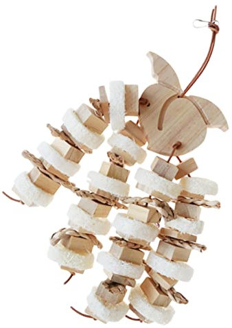 Beavorty Vogel Kauspielzeug Holzspielzeug Papagei Biss Spielzeug Obst Holz Biss Spielzeug Heimtierbedarf