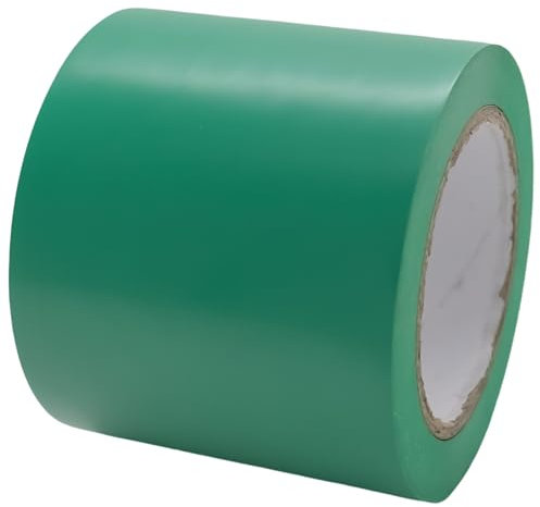 GTSE Nastro di marcatura per pavimento, 100 mm x 33 m, verde – per piste da ballo e palestre, 1 Rotolo