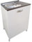 MABEL Mueble bajo fregadero de cocina blanco con 1 puerta, organizador de madera ennoblecida con fregadero de apoyo de acero, mueble de cocina fácil de montar – L 60 cm x P 50 cm x H 80,5 cm