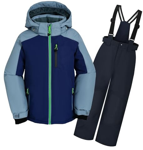 ODYSSEY-REFUGE OLIVER Jungen-Schneeanzug Abnehmbarer Kapuzen-Skianzug Extra Wärme Winteranzug