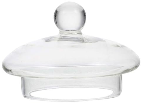 Cabilock Glas-Teekannendeckel-Ersatz: Klarglas-Teekannenabdeckung Blühendes Teekannenteil Zubehör Für 1000 Ml Kleine Glas-Teekannen Wasserkocher