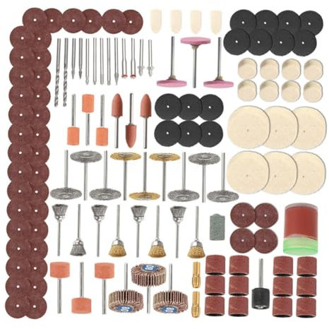 SEWOART 350piezas Kit De Accesorios Para Eléctricas De Pulido Almohadillas De Lana Discos De De Pulido y Pasta
