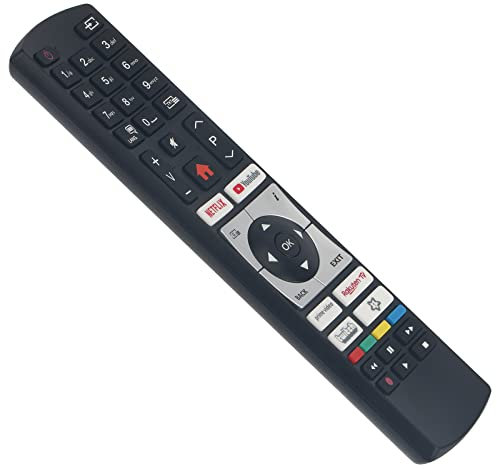 RC4518P Ersetzte Fernbedienung Passend für Telefunken Smart TV 42FG7450 E32F545A D32H125N3 D32H125N3C 32DTH525 39DTH525 XH32K550D XU55K700 QU65K800 L50F185N2V2 D55U554E1CW D55U660X5CWI
