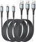 SUNGUY Cable Micro USB, 3 pièce 2M Câble Micro USB vers USB, Charge Rapide Cable Micro USB pour Samsung Galaxy S7 Edge, Moto G5 Plus, Sony Xperia Z5, Huawei P0 Lite, Kindle