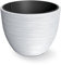 Tymar Pot de Fleurs avec Insert, Pot de Fleurs en Plastique, jardinière, Grand Pot de Plantes (DBFU Blanc,ø 47 cm)