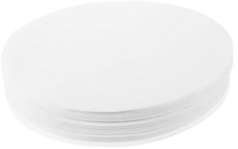 Générique 100 Blatt Papier für Haustiere, Voliere, Futterkäfig, Vogelkäfig, Auskleidung, Vogelkäfig, rund, Vliesstoff, Weiß