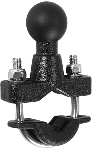 Ujjdwiurgh Base de de Boulon en U de Largeur de 37Mm de Support de Barre de PoignéE de Moto avec la Boule de 1 Pouce pour Le Travail de GPS de pour Les Supports de RAM