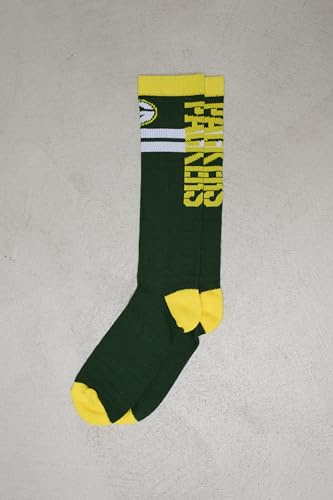 OOSC Men's Green Bay Packers - Oosc X Nfl Ski/Snowboard Sock Sock (pack of 1)