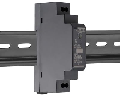 Switching Power Supply 24V Ring Transformer Dinrail for Industrial Enclosure Box Case Dinrail Automation Equipment HDR-15W 100-240AC 24V Universal Power Supply for Ring Doorbell Transformer System