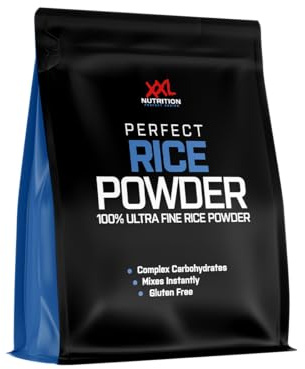 XXL Nutrition - Perfect Reis Pulver - Rice Powder, Komplexe Kohlenhydrate aus 100% Brauner Basmatireis, Weight Gainer Zusatz, Mahlzeitenersatz - 5000 Gramm