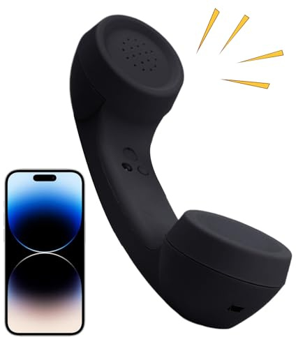 Retro Handset - Classic Cordless Phone with Long Life Battery for Home Office, Clear Call Sound, Easy to Use, Wired Phone, Phone Accessory for Kitchen, Bedside