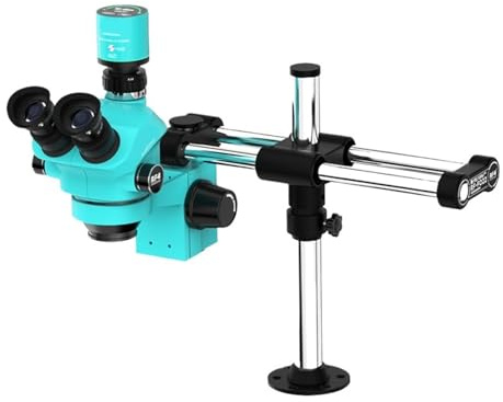 Microscopio estéreo trinocular simultáneo con Zoom de Doble Brazo, 1080P, 4K, HDM/I, USB, cámara, teléfono, Herramientas reparación PCB(No Camera)