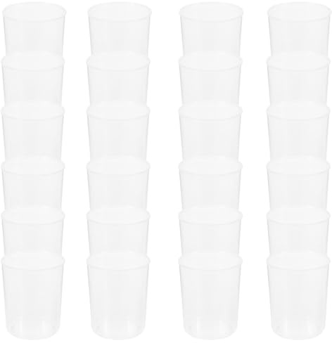 HOMOBABE Laboratory Measuring Beakers Set 30Pcs 100Ml Plastic Cups with Graduated Scale for Students Science Experiments and Classroom Use