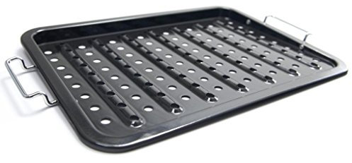 GrillPro 97122 Porzellan-Grill-Topper, 11 x 16, schwarz