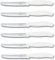 Victorinox 6 Stück Tafelmesser - Küchenmesser - Brötchenmesser Swiss Classic mit Wellenschliff - Swiss Made - Limited Edition Weiß