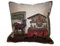 Marsmore evkkwth / Kissen / Sofakissen / Gobelin / Winter Hirsch Jagd Geweih / 30 x 30 cm