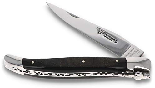 Laguiole en Aubrac Taschenmesser L0212CBIF 12 cm Messer Backen und Klinge glänzend Griff Büffelkruste
