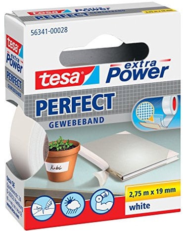 tesa Extra Power Perfect Gewebeband weiß 2,75m:19mm