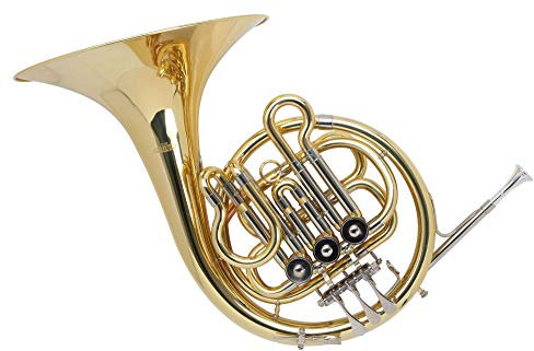 Classic Cantabile WH-701L Kinder Bb-Waldhorn (B-Stimmung, ideal für 9-14 Jährige, Mundrohr: Goldmessing, Schallstück und Korpus: Messing, inkl. Leichtkoffer)