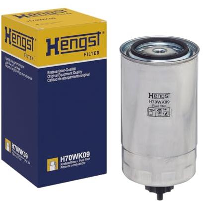 HENGST - Kraftstofffilter H70WK09 - Hochwertiger Kraftstoff-Anschraubfilter für KFZ - Entfernt Staub und Schmutz aus Otto- oder Dieselmotoren - Schützt das Einspritzsystem