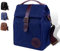 Asebo Borsa Termica Porta Pranzo 10 Litri, Lunch Bag Grande Uomo Donna, Scatola da Pranzo in Tela cerata Borsa Frigo, Borsa Porta Pranzo da Ufficio, Borsa Cibo Lavoro, Picnic (BLU)