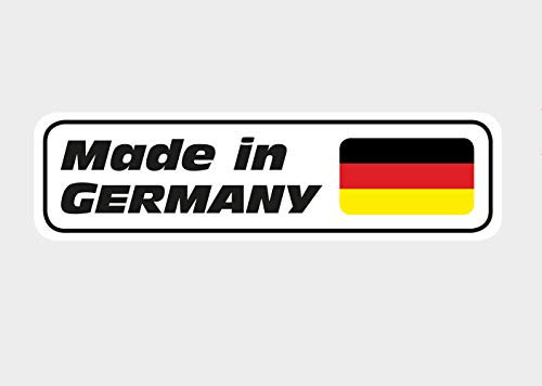 Premium Aufkleber Deutschland Made in Germany Flagge Auto Sticker Waschstrassenfest und UV-Beständig